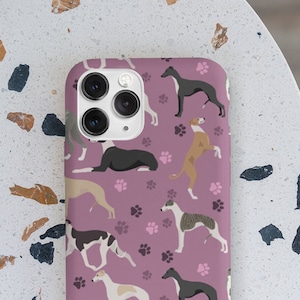 Greyhound Tough case for Samsung®, whippet mom gift, Whippet iPhone 14, 15, Greyhound dog lover gift
