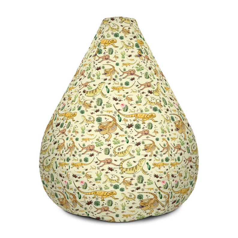 Bearded Dragon Bean Bag Chair Cover Dragon Owner Gift Pet Etsy