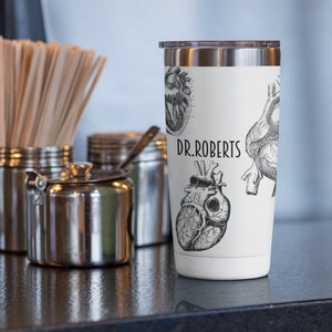 Custom Anatomy Tumbler, Anatomy Gift, Cardiologist Appreciation, Cardiologist Retirement Gift, Gift For Retired Cardiologist,Doctor Tumbler