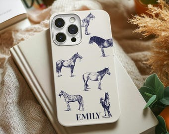 Custom name horse lover Tough Case for iPhone®, intage Phone Case, Country Girl Gift, Cowgirl Phone Case,