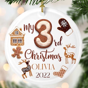 Third Christmas Ornament Etsy