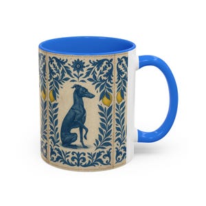Italian greyhound Tile Pattern Mug | italian greyhound art christmas gift idea image 4