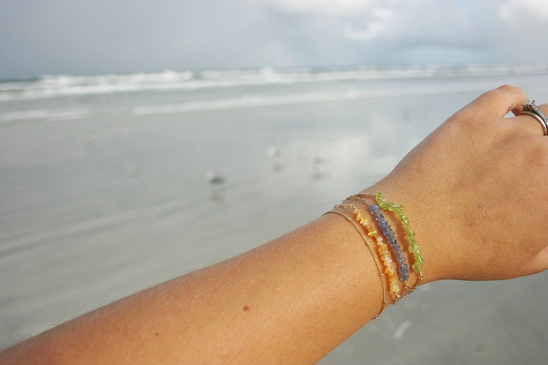 Beaded Bracelet,Gold Filled Beaded Bracelet,Gold Filled tanzanite chip beaded bracelet gold filled peridot beaded bracelet opal bracelet