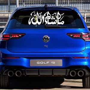 MashaAllah Islamic Car Sticker: Arabic Calligraphy Vinyl Decal