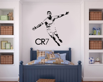Ronaldo Celebration Wall Decal: CR7 Portugal Football Art RM