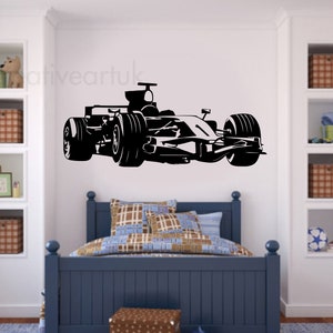 Stickers muraux - Film autocollant - Voiture - Formule 1 - Circuit - Voiture  de course
