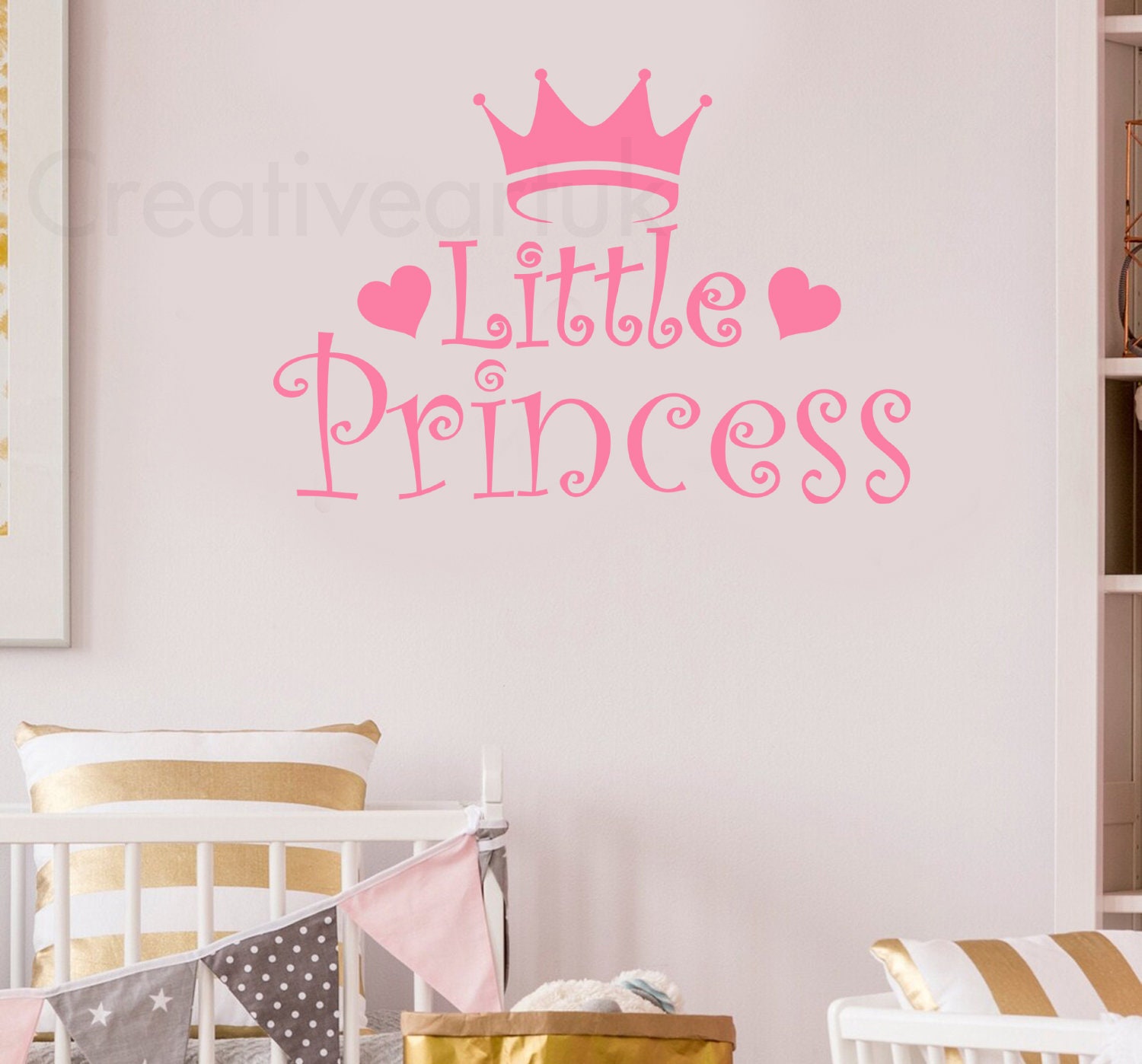 Little Princess Crown Wall Decal: Girls Room Decor - Etsy