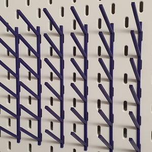 Pack of 6 holders compatible Ikea Skadis Pegboard Thread bobbin holders, sewing accessories  Perfect for enthusiasts craft rooms.