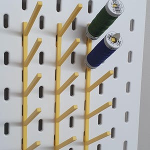 New colours BUY 2 GET 1 FREE Ikea Skadis Pegboard Thread bobbin holders, sewing accessories  Perfect for sewing enthusiasts and craft rooms.