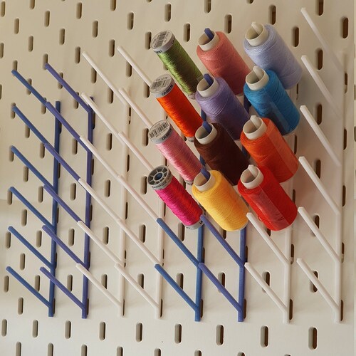 BUY 2 GET 1 FREE Ikea Skadis Pegboard Thread bobbin holders, sewing accessories  Perfect for sewing enthusiasts and craft rooms.