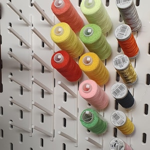 BUY 2 GET 1 FREE Ikea Skadis Pegboard Thread holders, craft day, craft room, sewing accessories Moon Gutermann embroidery storage