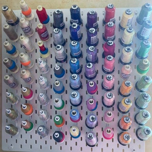 BUY 2 GET 1 FREE Large Bobbin Holder for Ikea Skadis Pegboard Thread Organisation Larger Threads Bobbins