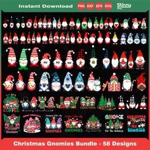 Paquete de gnomos de Navidad, gnomos svg, feliz Navidad svg, gnomos clipart, gnomos lindos svg, archivo de corte de gnomos, gnomos de vacaciones svg, alegría svg