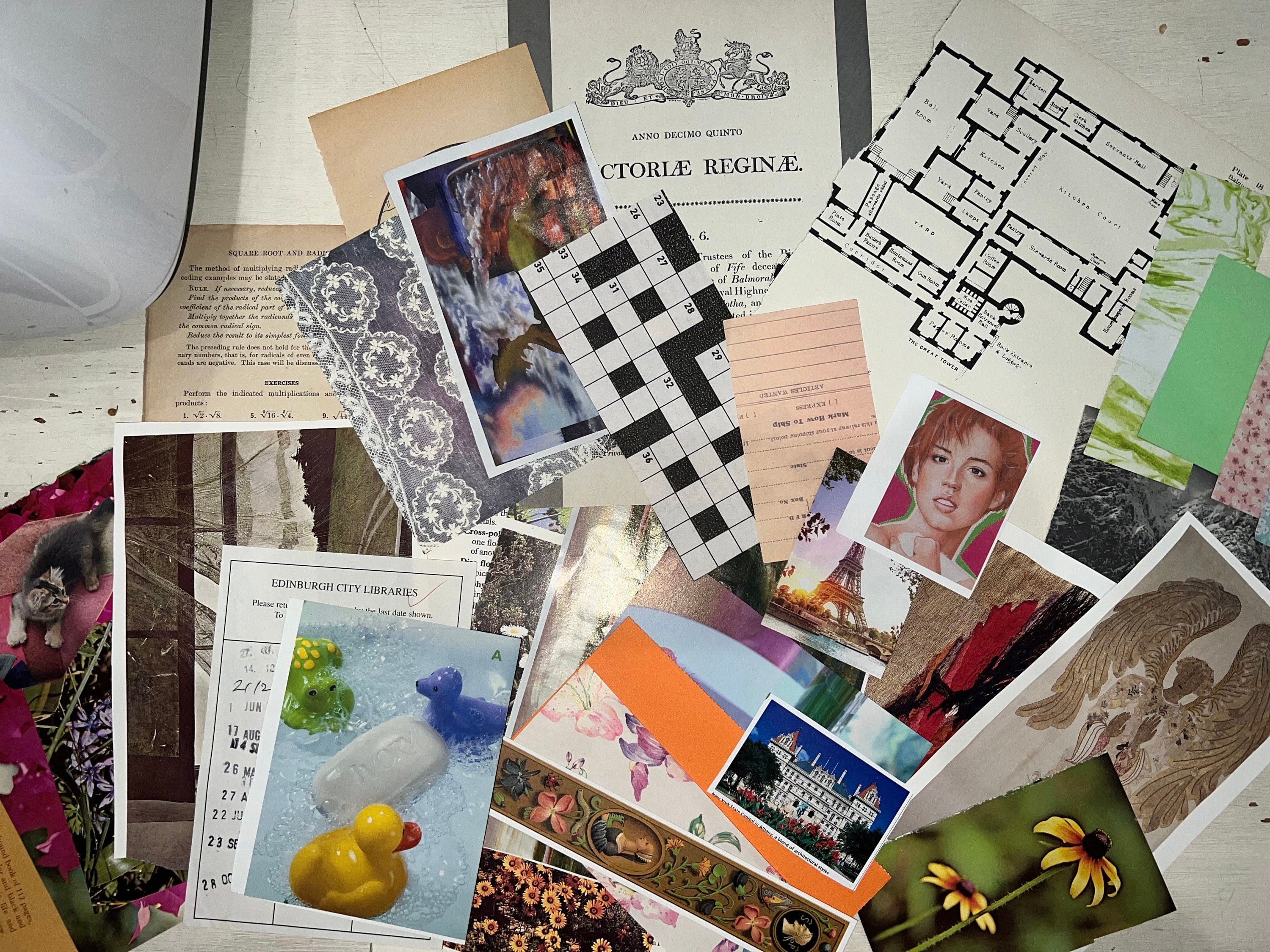 Paper Ephemera Collage Materials Bundle 50 Pack Random Assortment - Etsy