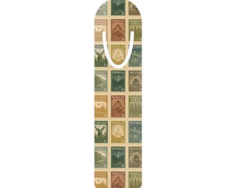 Throne of Glass Vintage Stamp Bookmark, Sarah J Maas Bookmark, Book Gift, Literary Accessory, Terrasen Aelin Decor