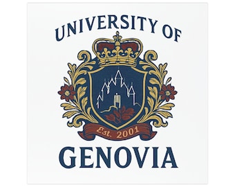 Car Magnet, Princess Diaries Inspired University of Genovia Anne Hathaway Disney Movie Series, The Princess Diaries, Gift for Fans, Car