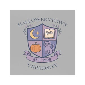 Halloweentown Car Magnet | Cat + Pumpkin Design, Cute Auto Decor for Fall, Halloween Gifts, Disney Halloweentown University, Disney, spooky