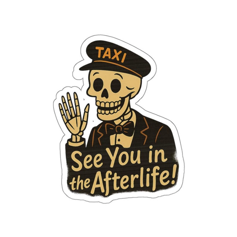 Benny Halloweentown Sticker – Disney Halloween Sticker, Skeleton Taxi ...