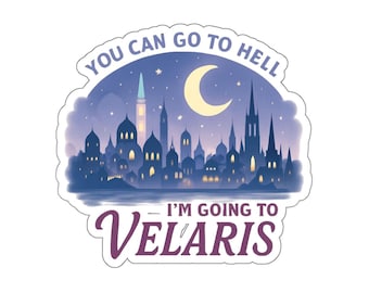 ACOTAR Velaris Die-Cut Stickers, Romantasy Stickers, Book Lover Gift, Bookish Merch, Night Court Rhysand Feyre A Court of Thorns and Roses