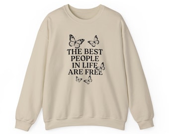 New Romantics Crewneck sweatshirt | The best people in life are free, Gift for Swifties, Butterfly Sweatshirt, TS 1989, Eras Merch