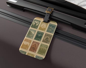 ガラスの玉座の荷物タグ、ロマンティックな恋人へのギフト、サラ・J・マースの手荷物受取タグ、ヴィンテージのユニークな旅行アクセサリー、本好きのギフト