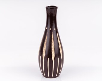 RESERVED_Vintage Vase Piesche and Ripe Sgraffito Ceramic 50s MCM Design narrow filigree PF2021