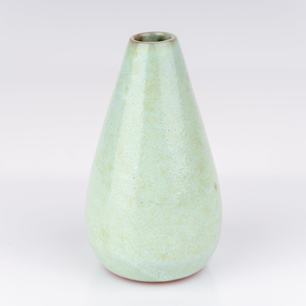 Vintage Studio Ceramic Vase Turquoise Green Design Gloss Mid Century PF1976