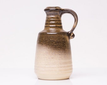 Noble brown beige vintage vase by Bay Keramik 631-17 / earthy eggshell glaze course WGP Midcentury modern ceramic PF0788