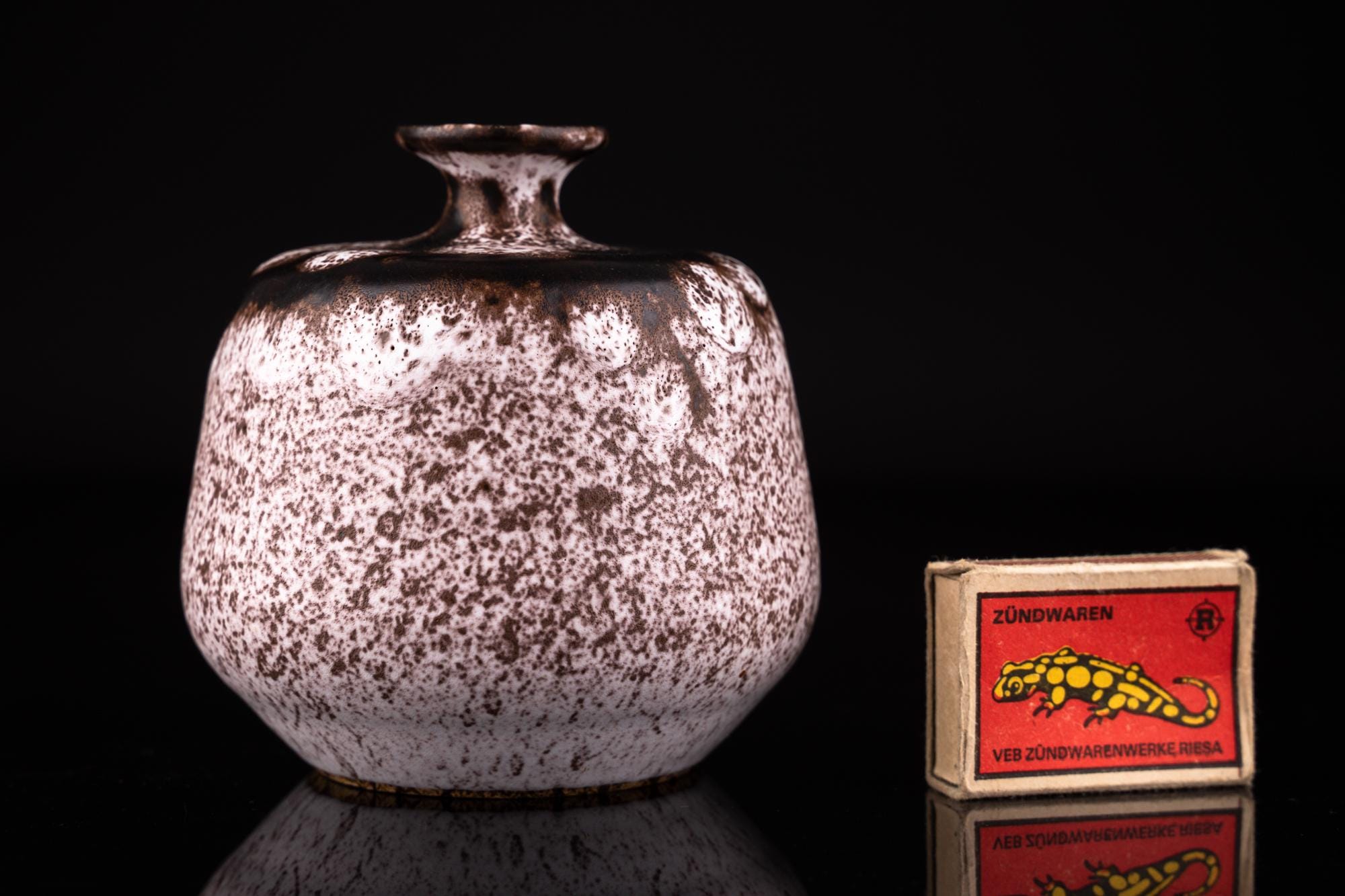 独70年代　KTU Unterstab Fatlava 名窯 スタジオ陶器 Vintage Unterstab Vase Studio Ceramic KTU Fat Lava Gradient