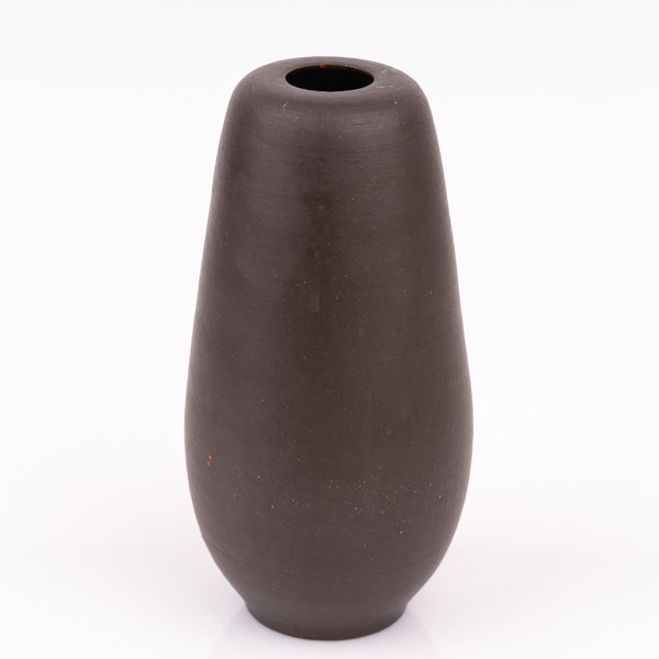 Studio ceramic vase matt brown minimalism Josef Hohler Mid Century Design PF1728