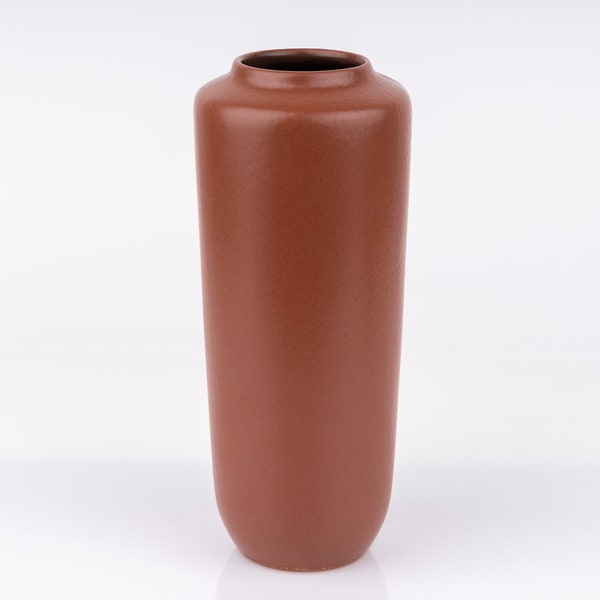 Haldensleben Vase Vintage Minimlist medium Brown 60s Mid Century Handmade PF2035