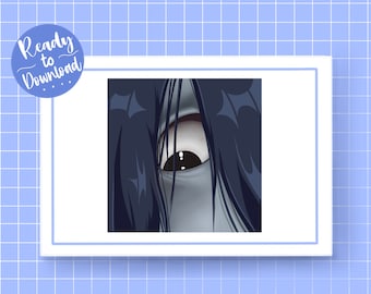Sadako/Onryo Stare Twitch Emote | Dead by Daylight | Ringu | Instant Download