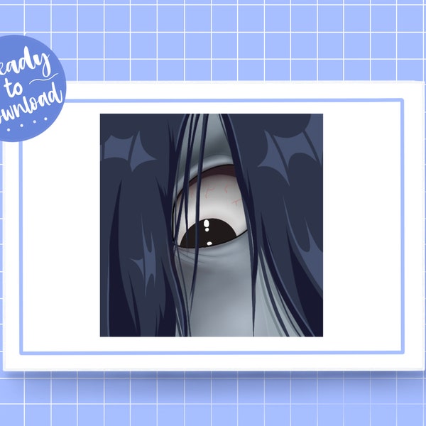 Sadako/Onryo Stare Twitch Emote | Dead by Daylight | Ringu | Instant Download