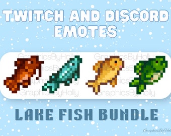 Lake Fish Bundle - Stardew Valley - Instant Digital Download - Twitch/Discord Emotes - Sub Badge/Bit Badge