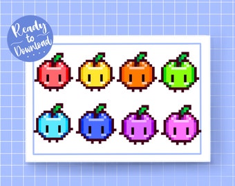 Stardew Valley Junimo Twitch Bit/Sub Badges | Instant Download (all sizes included)