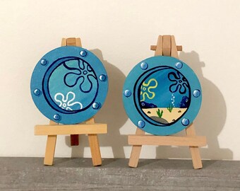 Spongebob canvas art | Etsy