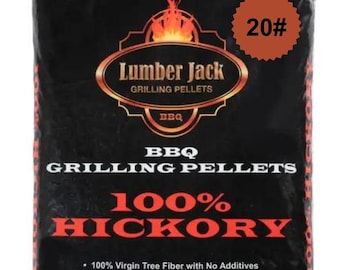 Lumber Jack 100% Hickory BBQ Grilling Pellets 10# to 240#