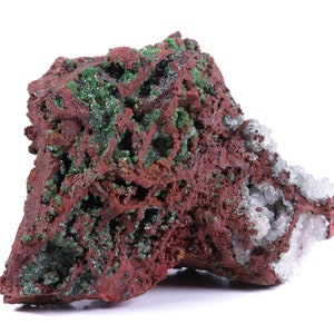 ADAMITE & AUSTINITE -- Cabinet Mineral Specimen -- Mina Ojuela, Durango, Mexico
