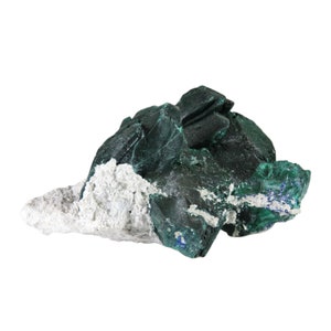 MALACHITE AFTER AZURITE -- Cabinet Mineral Specimen -- Milpillas Mine, Sonora, Mexico
