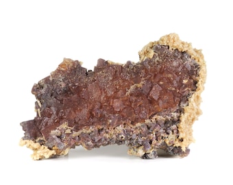FLUORITE WITH BARYTE -- Cabinet Mineral Specimen -- Bergmännisch Glück Mine, Saxony, Germany