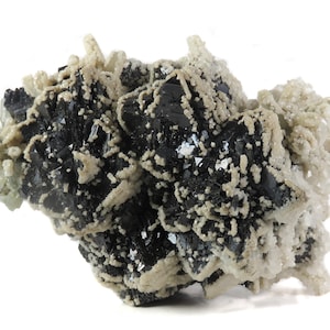 SPHALERITE, DOLOMITE, & QUARTZ -- Cabinet Mineral Specimen -- Krushev Dol, Smolyan, Bulgaria