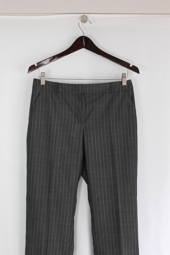 Wool & Silk Pinstripe Trousers - Size 4