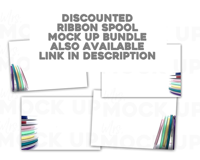 Download Ribbon Spools Mock Up Ribbon Spool Mock Up Photo Ribbon | Etsy