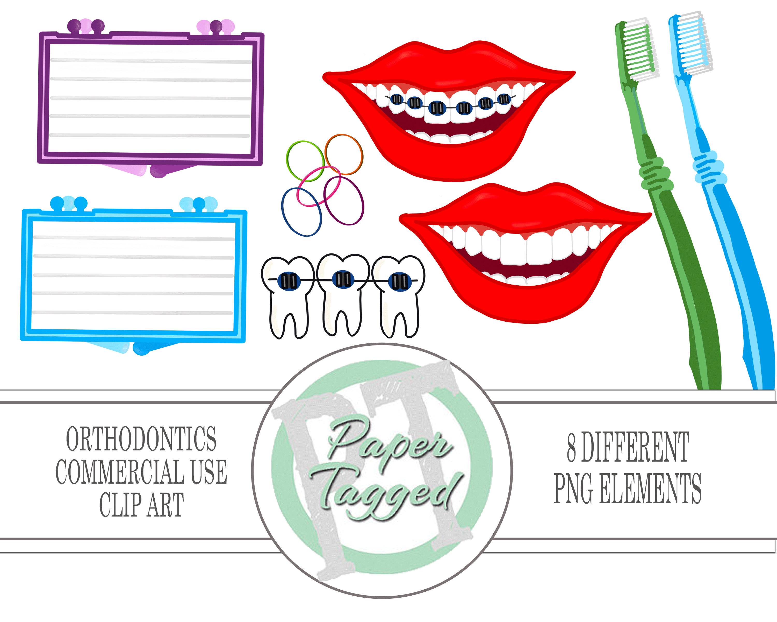 Orthodontist Braces Clipart