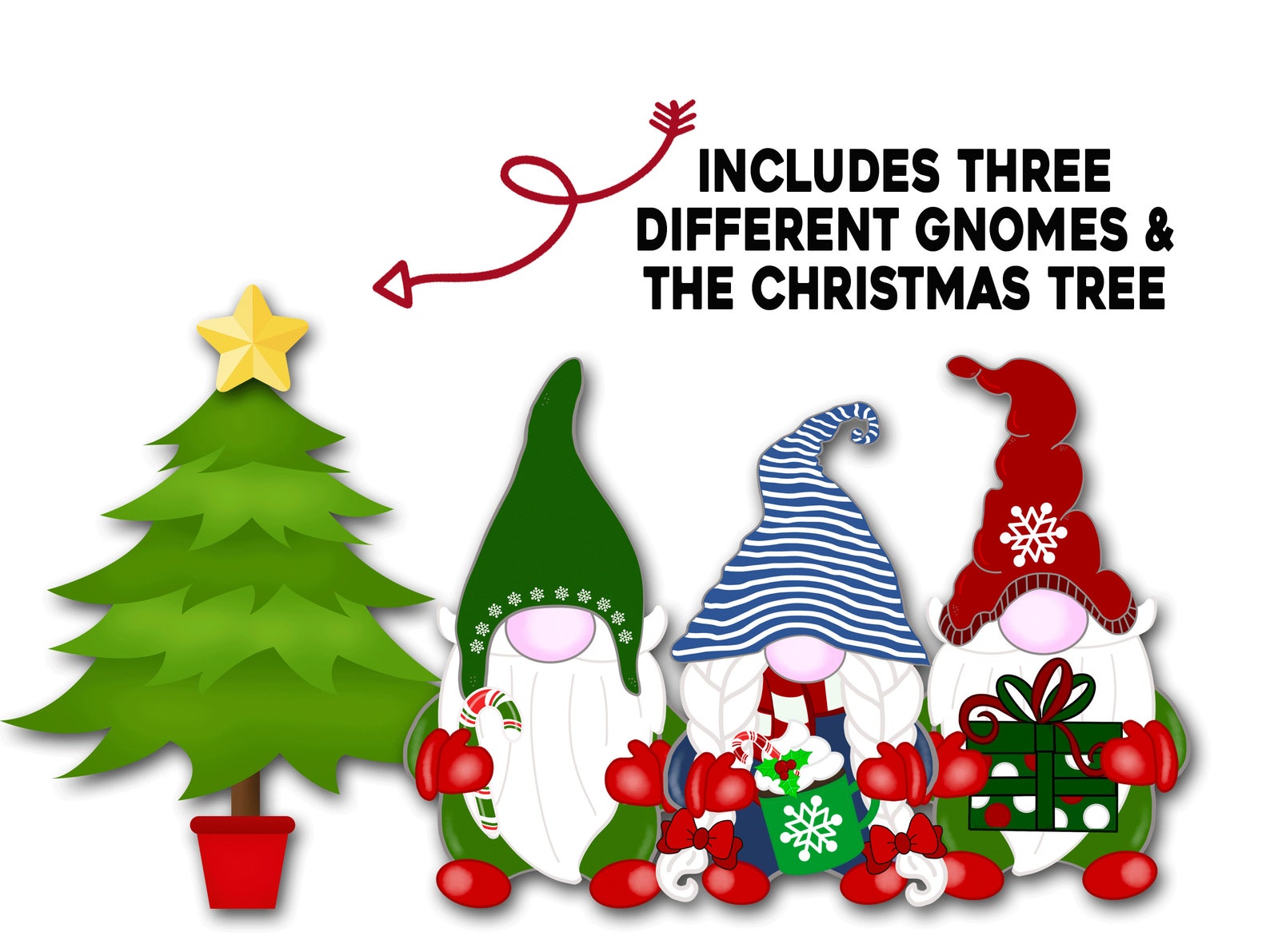 Christmas Gnomes Bulletin Board Kit Holiday Bulletin Board Etsy