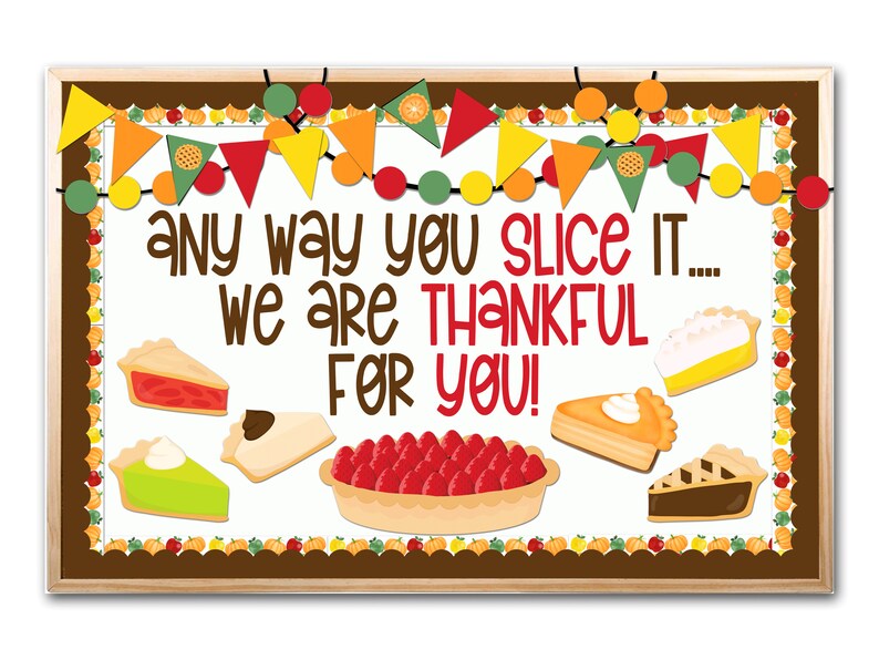 Thanksgiving Bulletin Board Kit Fall Bulletin Board Kit Etsy