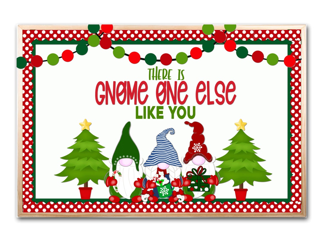 Christmas Gnomes Bulletin Board Kit, Holiday Bulletin Board, Gnome