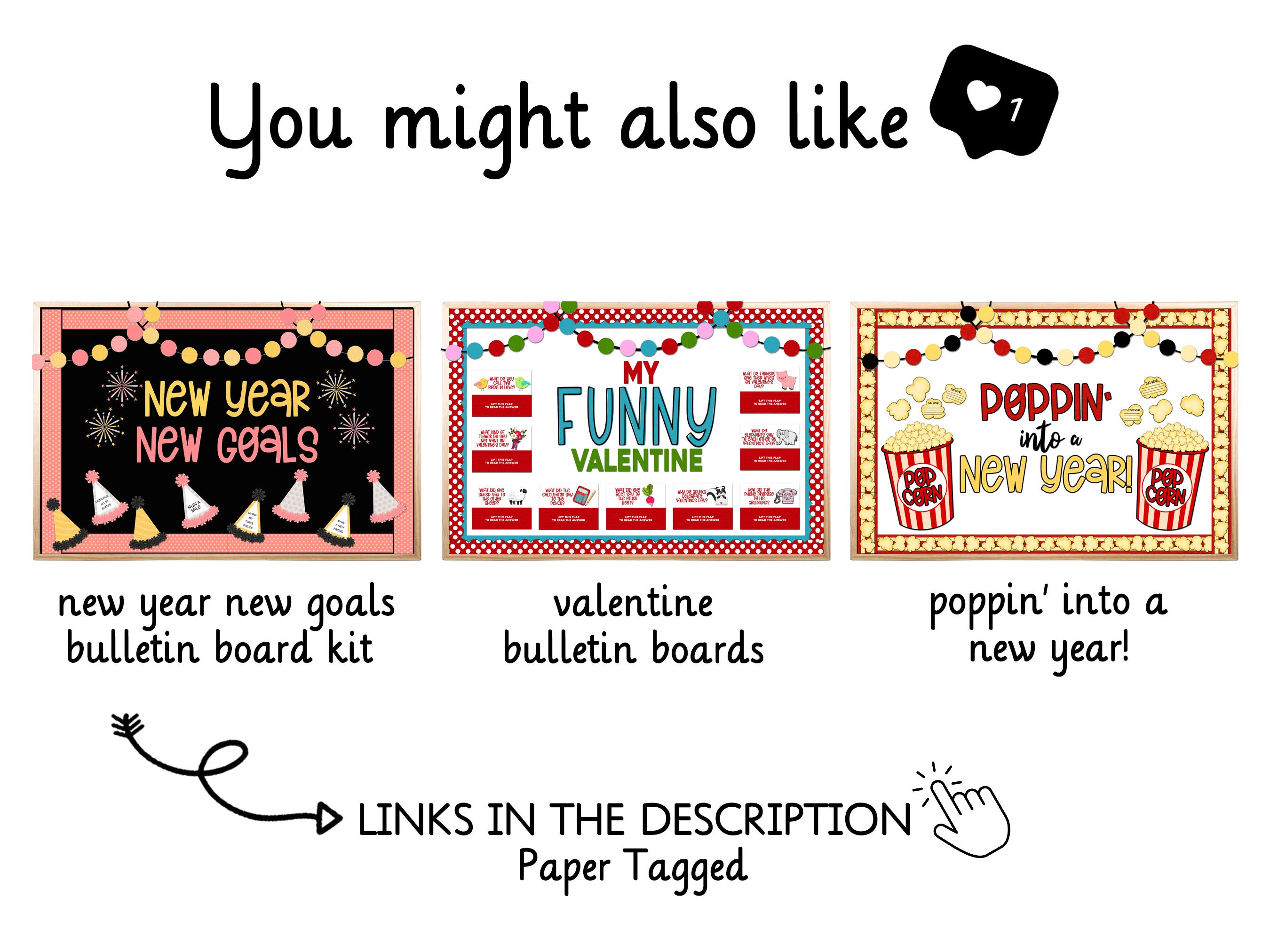 New Year Bulletin Board Kit New Year New Goals Bulletin Board Etsy