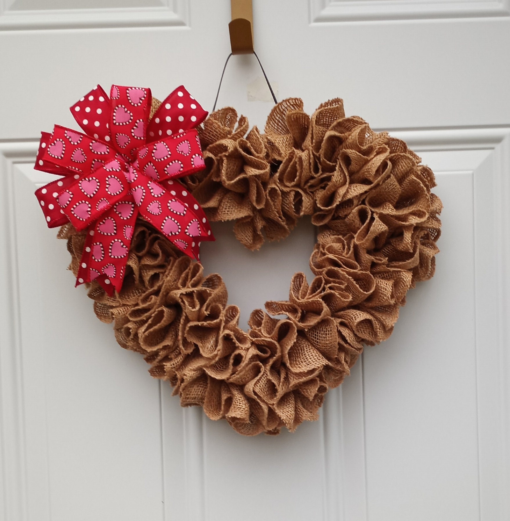 heart shaped wreath for front door