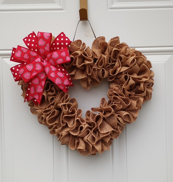 Valentine's Day Wreath Heart Wreaths for Front Door 